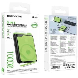 Портативний ЗП Power Bank Borofone BJ69 Skillful PD20W з БЗП 10000 mAh Black - мініатюра 3