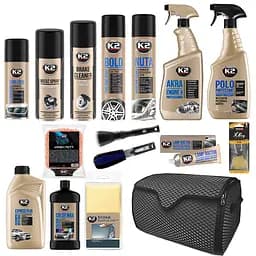 Подарочный набор K2 PRO для водителя, с автохимией и органайзером эко-кожа (16 ед.)(na_167)