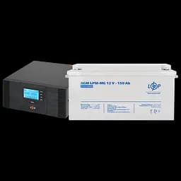 Комплект резервного живлення LP (LogicPower) ДБЖ + мультигелева батарея (UPS B1500 + АКБ MG 1800W)