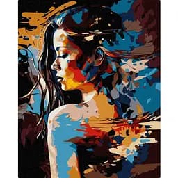 Картина по номерам Ideyka Девушка-загадка KHO7303 40х50 см