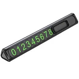 Автовизитка Borofone FC3 Ronny Black/Metal gray