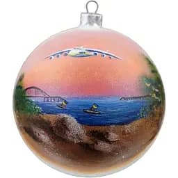 Ялинкова прикраса Різдвяні історії Кримська Мрія куля скло (4820001180312)