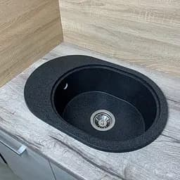 Кухонна мийка Adamant Ovale 610x420x180 графіт 648223, Графіт - мініатюра 3