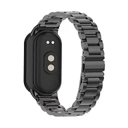 Ремінець для фітнес-браслета Tamister для Xiaomi Mi Band 8 і 9 Type С металевий із застібкою чорний - мініатюра 3