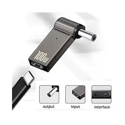 Адаптер PD 100W USB Type-C Female to DC Male Jack 4.5x3.0 mm HP ST-Lab (PD100W-4.5x3.0mm-HP) - мініатюра 2