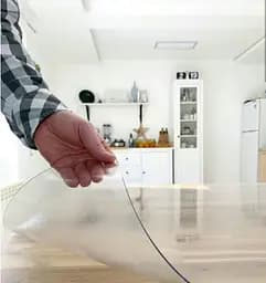 Силіконова скатертину М'яке скло Soft Glass Покриття для меблів 2.0х1.0м (товщина 1.0 мм) Матова - мініатюра 2