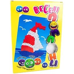 Набор для творчества Веселые помпоны - кораблик на украинском языке (30995)