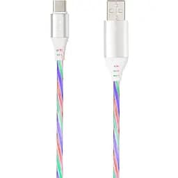 USB кабель Gelius Pro LED RGB GP-UC06m MicroUSB Silver