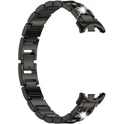 Ремінець DK CDK для Xiaomi Mi Smart Band 9 Metal Band Fitlink Diamond (016444) (black) - мініатюра 3