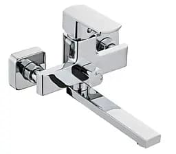 Змішувач для ванни Globus Lux ALFA GLAL-0102N латунний з тримачем для душа та ручною лійкою