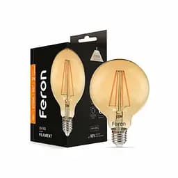 Світлодіодна лампа Feron Filament LB-163 6 Вт E27 2700K золото