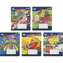 Набор тетрадей Kite Hot Wheels Skate 12 листов в клетку 25 шт. (HW25-232-2)