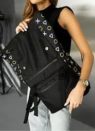Жіночий рюкзак Sambag Roll Top чорний оксфорд 41 х 30 х 16 см (24238731) - мініатюра 3
