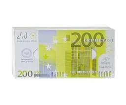 Clever, 200 шт., Серветки косметичні двошарові целюлозні, білі, 20×21 см