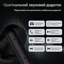 Бездротові навушники Realfit F3 Black - мініатюра 5