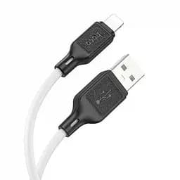 Кабель Hoco X90 резиновый USB - Lightning 100 см белый