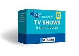 Настольная игра English Student Карточки для изучения английского языка English Student TV Shows. Iconic Quotes (укр.) (591226004)