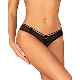 Трусики с открытым доступом Obsessive Roxelia XL/ XXL черный