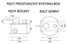 Душова система Rea Lungo black + BOX чорний REA-P6300, Чорний - мініатюра 12