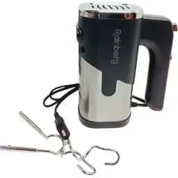 Міксер кухонний ручний Rainberg RB-2215 5 режимів 600 Вт з насадками для замішування крутого тіста Чорний