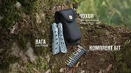 Мультитул Multi Tool Ganzo G101-H сірий - мініатюра 10