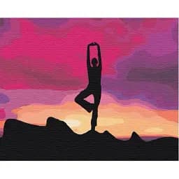 Картина по номерам Brushme Медитация на закате 48x60 см