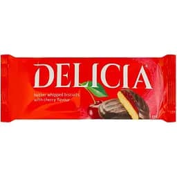 Печиво Delicia зі смаком вишні збивна здобна 135 г (706641)