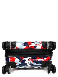 Валіза Малий (S) Полікарбонат під Ручну поклажу Airtex 960 Camo 35 л 54x35x20 см Мілітарі червоний - мініатюра 8