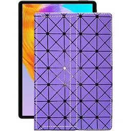 Чохол StatusCASE з екошкіри для планшету Teclast M40 SE Фіолетовий ромб