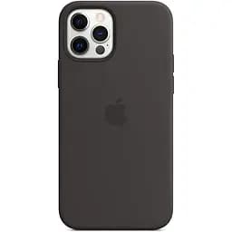 Чохол Silicone Case з MagSafe для Apple iPhone 12/12 Pro (Black) ААА [53707]