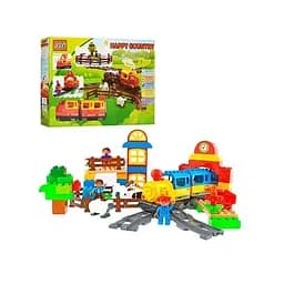 Залізничний конструктор Limo Toy , музика, світло, 110 деталей (M 0437)