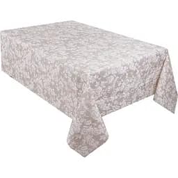 Скатертина водовідштовхувальна Lefard Home Textile Max Flor 140х140 см бежева (715-376) - мініатюра 2