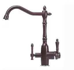 Смеситель для кухни под осмос Globus Lux GLLR-1000-6-Marone Коричневый