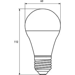 Світлодіодна лампа Eurolamp LED, A60, 10W, E27, 3000K, 2 шт. (MLP-LED-A60-10272(E)) - мініатюра 3