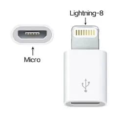Перехідник-адаптер Apple micro Usb to iPhone 5 6 7 8 Lightning - мініатюра 3