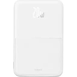 Портативна батарея Baseus MagPro Magnetic Bracket 5000mAh АКБ магнітний білий P10064101223-00 - мініатюра 6