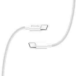 Кабель Type-C - Type-C, 2 м, білий, ColorWay, 65 Вт, 3A (CW-CBPDCC056-WT)