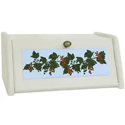 Хлібниця дерев'яна Mazhura Калина 40.5х27.5х18.5 см біла (mz508560)