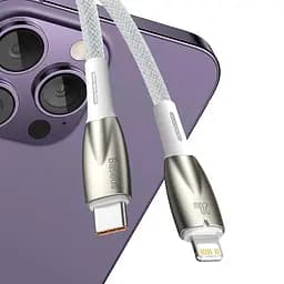 Кабель Baseus Glimmer Series Fast Charging USB-C to Lightning 2m White (CADH000102) - мініатюра 4