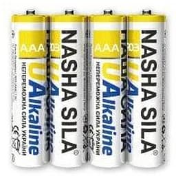 Батарейка НАША СИЛА LR03 Alkaline 4 в шринке 3114 (6922363162949)