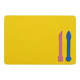 Дощечка для пластилина, 2 стека, желтая