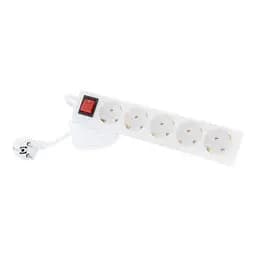 Подовжувач мережевий 5 розеток 5 м White Tecro teh0024050