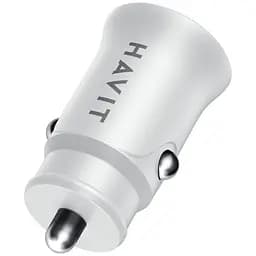 Автомобільний зарядний пристрій Havit HV-CC2022 20W USB+USB-C white (HV-CC2022) - мініатюра 5