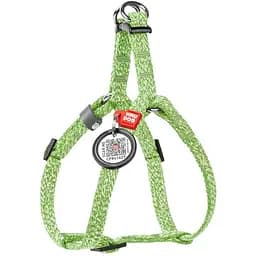 Шлея для котів та дрібних порід собак Waudog Re-cotton з відновленої бавовни та QR паспортом, світловідбиваюча