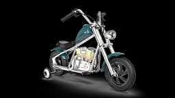 Дитячий електромотоцикл Hyper Gogo Cruiser 12 Plus з додатком 24 В, Green (785034006821) - мініатюра 6