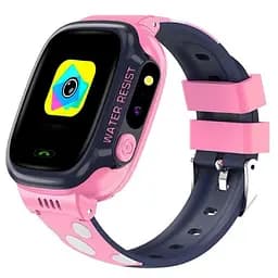 Детские смарт-часы Baby Smart Watch Y92 Wi-Fi GPS розово-синий