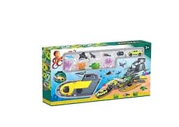 Подводная лодка SY 9940 “Субмарина”, 6 фигурок животных, механич. запускалка, 2 пушки, снаряди, в коробке (6977426400080)