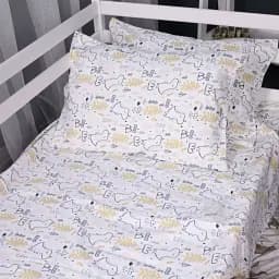 Простыня MirSon Dino 011 на резинке фланель 150x200 см (2200009654886)