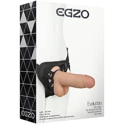 Женский страпон Egzo Evolution STR006 (16.5 см х 4 см), Телесный