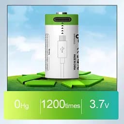 Акумулятор CR2 ​​Smartoools 300 mAh літій-іонний Li-Ion із зарядкою від Type-C 3.7V Випуклий плюс (19326) - мініатюра 12